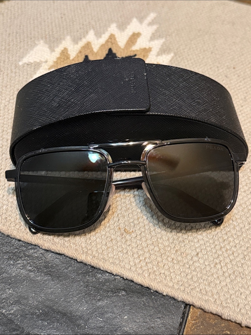 Prada Black Square Sunglasses